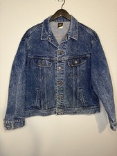 Vintage Lee Riders Jacket Mens XL Denim Trucker Heavy Western Acid Wash 90s USA