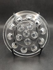 Vintage 16 Hole Clear Glass Flower Frog