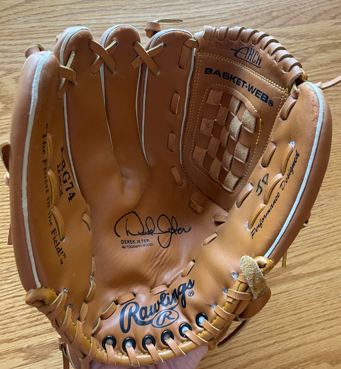 Rawlings Derek Jeter Autograph Model RBG74 12