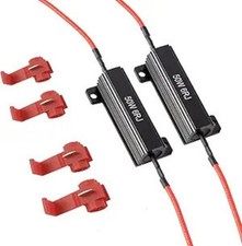 50W 6 Ohm Load Resistors to Fix LED Bulb Hyper Flash Turn Signal Color: Black