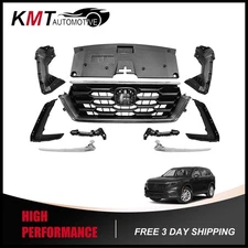 Front Upper Grille & Radiator & Fog Light Cover Kit For 2023-2026 Honda CRV CR-V