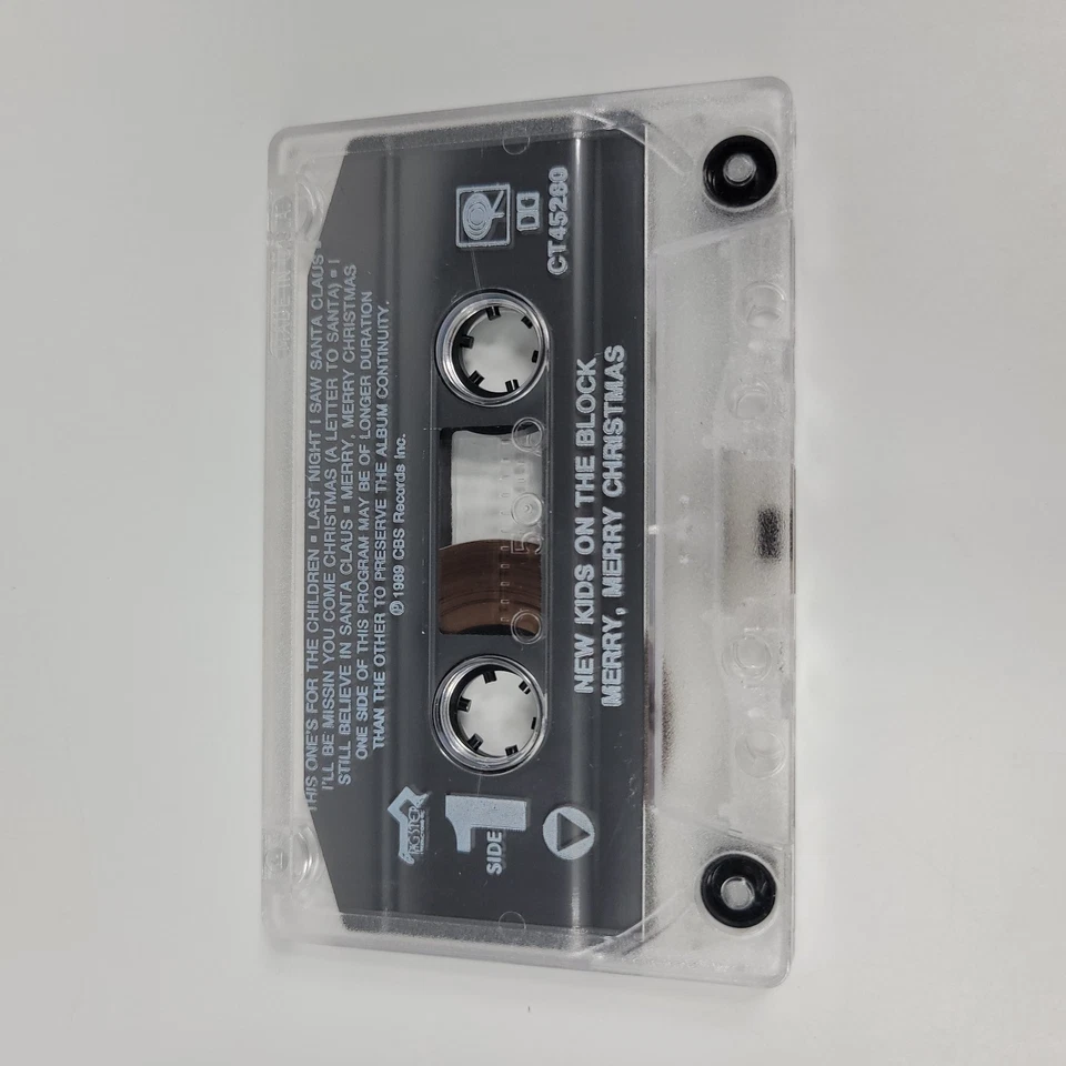 New Kids On The Block Merry Merry Christmas Cassette Tape 1989 NKOTB w/ Lyrics - Image 2 of 4