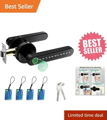 Fingerprint Door Lock Biometric Door Knob with Keypad Keyless Entry, Door Locks