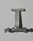 FORT - LASTING EXPRESSIONS PEWTER TRAIN MINIATURES CAR LETTER T — photo 2