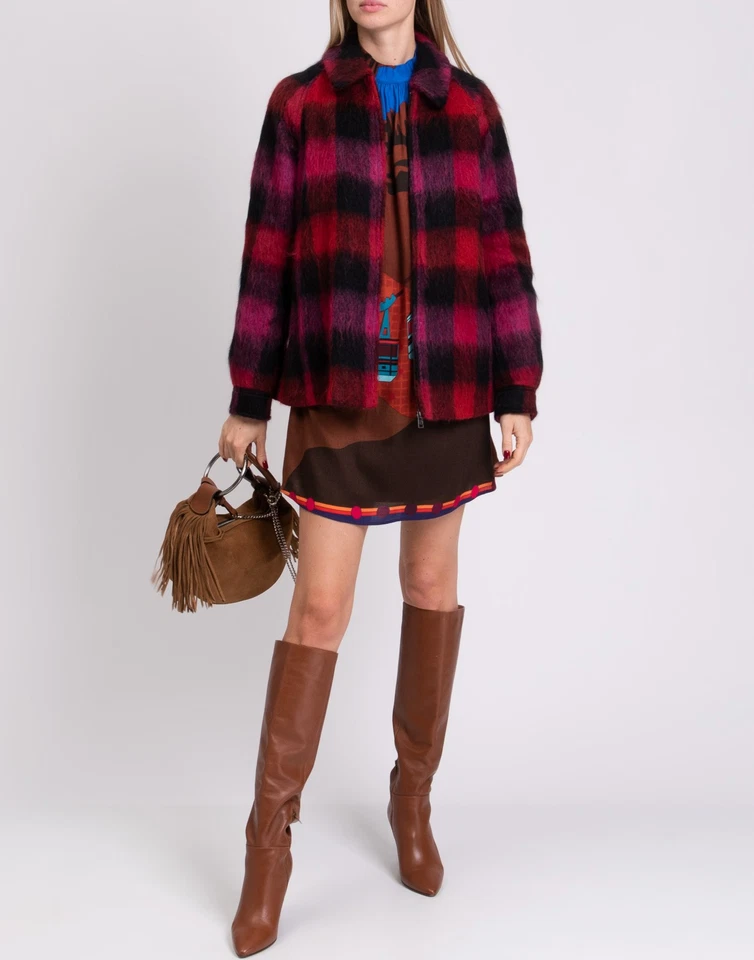 RRP€740 WOOLRICH Knitted Jacket Size M Alpaca Mohair & Wool Blend Made in Italy - Image 2 of 4