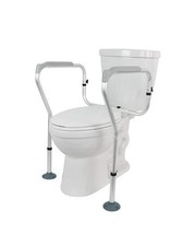 Vive Toilet Rail Bathroom Safety Frame Grab Bar for Elderly Disabled