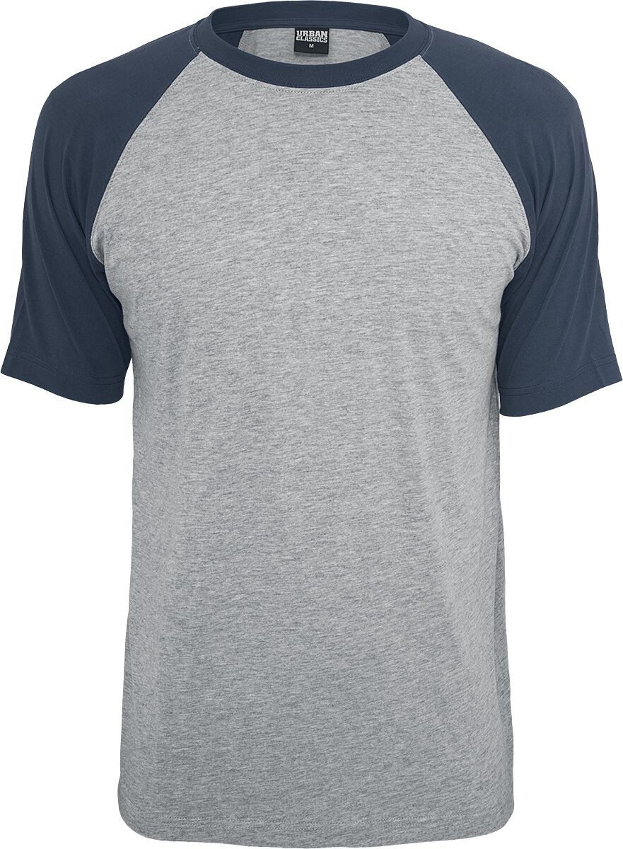 Футболка Herren Raglan с контрастным принтом Городская классика grau meliertтемно-синий 3090₽