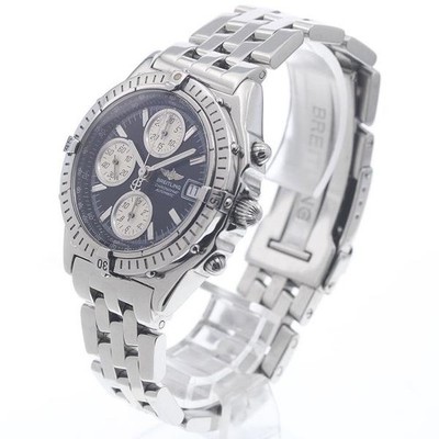 BREITLING CHRONOMAT A13350 39mm SS Black #C19695
