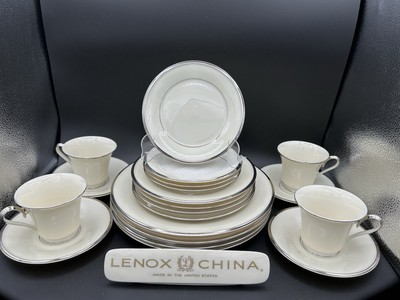 Lenox Solitaire~(Set of 4)~5 Piece Place Settings~1st Quality~Perfect~20 Pieces
