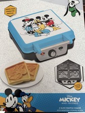 Mickey Mouse and Friends 4 Scheiben Waffeleisen Mini Goofy Donald Duck Disney