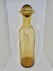 HTF Vintage MCM Blenko Glass 6956 Architectural Floor Vase 22” In Wheat W/orb