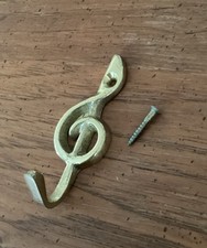 Brass Wall Hooks Set Vintage