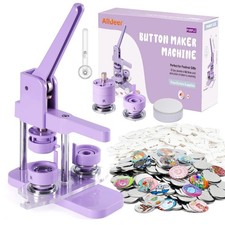 Button-Maker-Machine Kit 32mm /1.25 inch, Button Press Machine 32mm, Easy-to-...