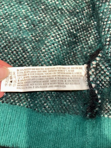 English Factory For VICI Sz S Paid Print Green Cardigan Sweater Snap Closure - Picture 17 of 24