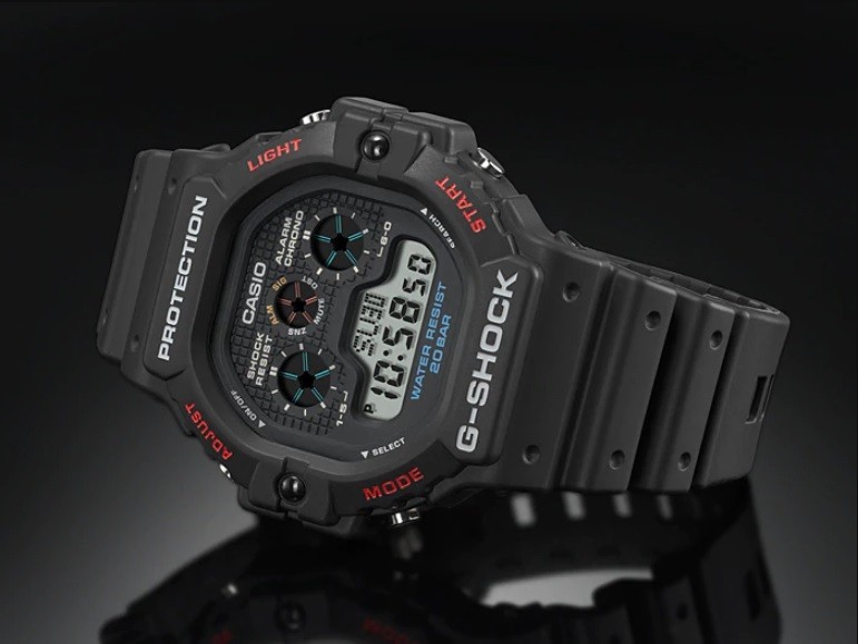 CASIO G-SHOCK DW-5900D-1 ④ 三つ目　マーブル Casio G-Shock DW-5900-1D Black Digital Resin Quartz Men's Fashion