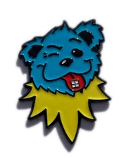 Grateful Jerry Bear with Tabs Wink HAT PIN Lapel Brooch
