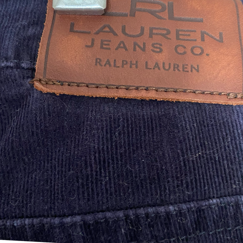 Ralph Lauren Women's Navy Blue Fine Corduroy Classic Straight Leg Pants Size 12 - Picture 7 of 7