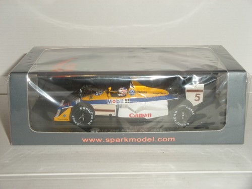 1/43 Spark Diecast S4059 - Williams FW12 #5 2nd British GP 1988 Mansell - NEW