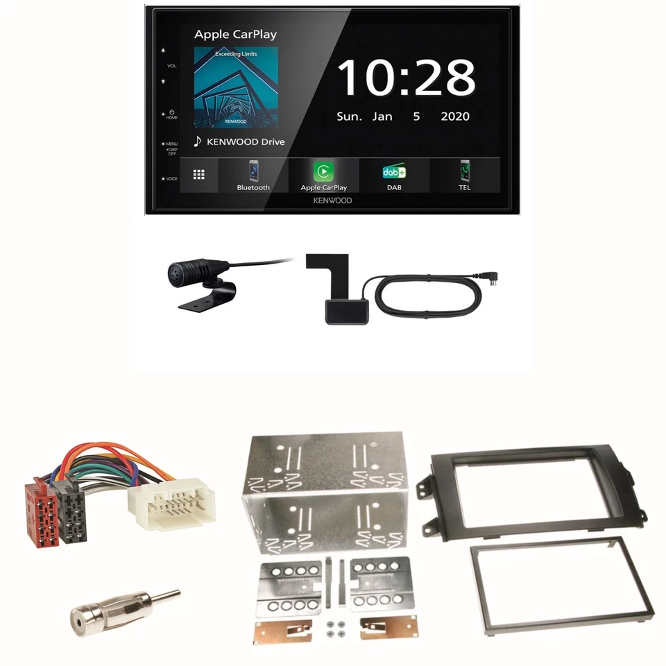 Kenwood DMX5020DABS Android Auto CarPlay Einbauset für Suzuki SX 4 Fiat Sedici - Bild 1 von 1