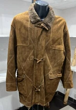 GalloTTi Shearling Model Montgomery Pre-Owned Men's Size 50 Brown XYM621L