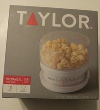 Taylor 5 Pounds Add Weigh Kitchen Food Scale White -NEW