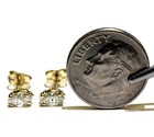 GIA New 14k yellow gold .43ct marquise oval diamond earrings Natural studs — photo 3