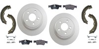 Mercedes W220 S500 Base 03-06 Rear Disc Brake Rotors Pads & Shoes Kit Best Value on sale Mercedes W220 S500 Base 03-06 Rear Disc Brake Rotors Pads & Shoes Kit Best Value on sale