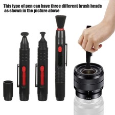 2x 3 in 1 Lens Dust Cleaning Pen For Digital DSLR Cameras Video Camcorder Filter