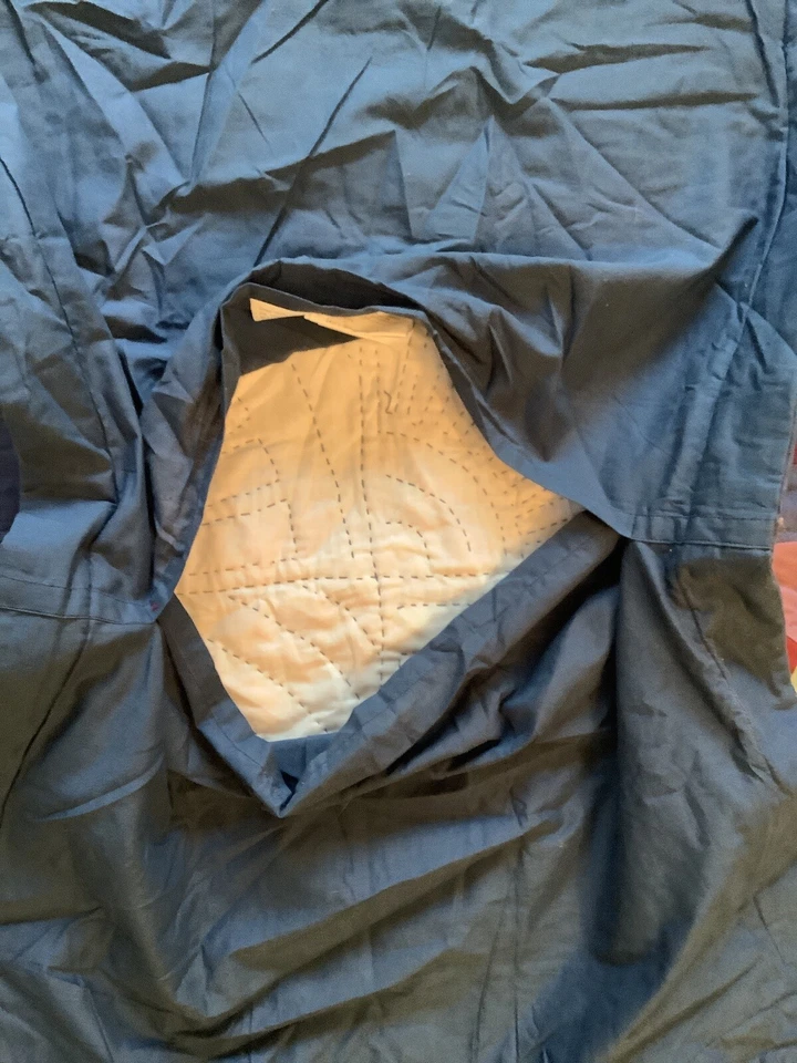 "Par de fundas de almohada acolchadas modernas azul/púrpura motivo amanecer 24""X30""" Foto 3 de 4