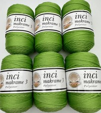 Anatolya 2mm Polyester Crochet Cord - Bags Macrame - 6x100g Rolls - Green