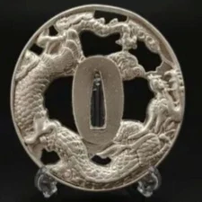 Japanese Tsuba　 Hand Guard Sword Samurai Katana Accessories