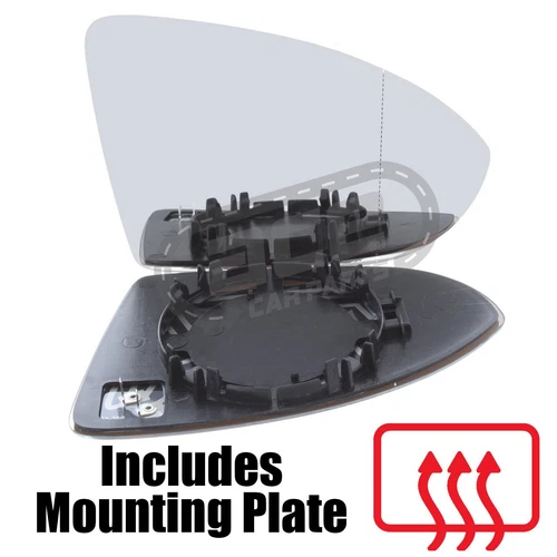 VW Golf Mk7 Hatchback 2012-> Heated Wide Angle Wing Mirror Glass Drivers Side