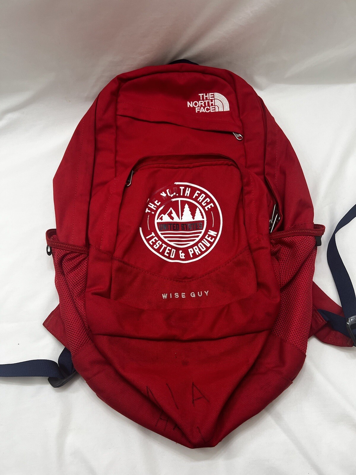 The North Face Wise Guy Backpack Black, White  & Red Tested & Proven SEE PIX FL3