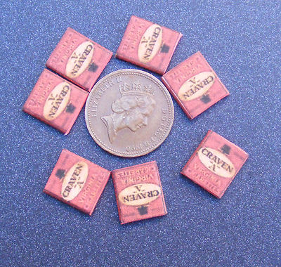 Puppenhaus leer 20 Craven A Zigarettenschachtel Maßstab 1:12 Miniatur Bar Tumdee