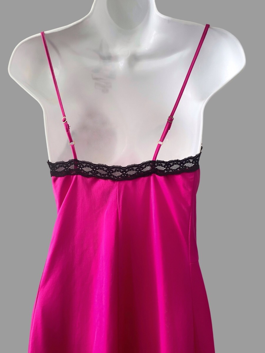 JP Gaultier / Target Pink Slip Dress Barbiecore Black Lace Small | eBay