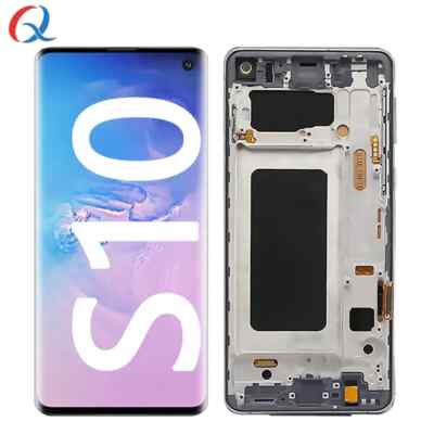 Für Samsung S10 SM-G973 LCD (TFT) Display Touch Screen Bildschirm Schwarz