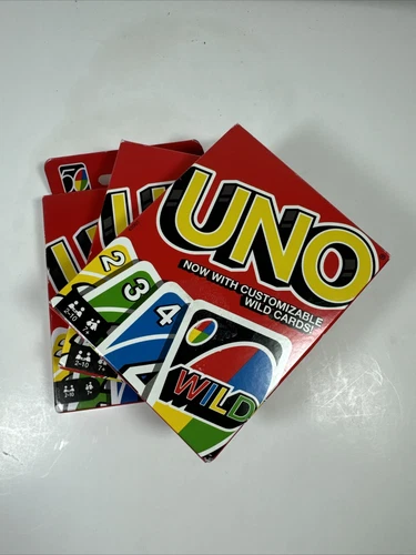 UNO Wild with "Shuffle Hands" 2019 Mattel Games 3pks 2 Are New