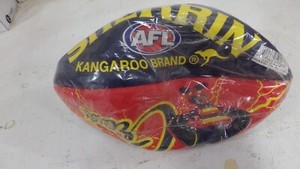 Adelaide Crows AFL Sherrin size 5 football,never used,red/blue body