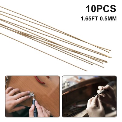 Premium Silver Welding Rods for Jewelry Repair 10pcs Gold Soldering Rods Set
