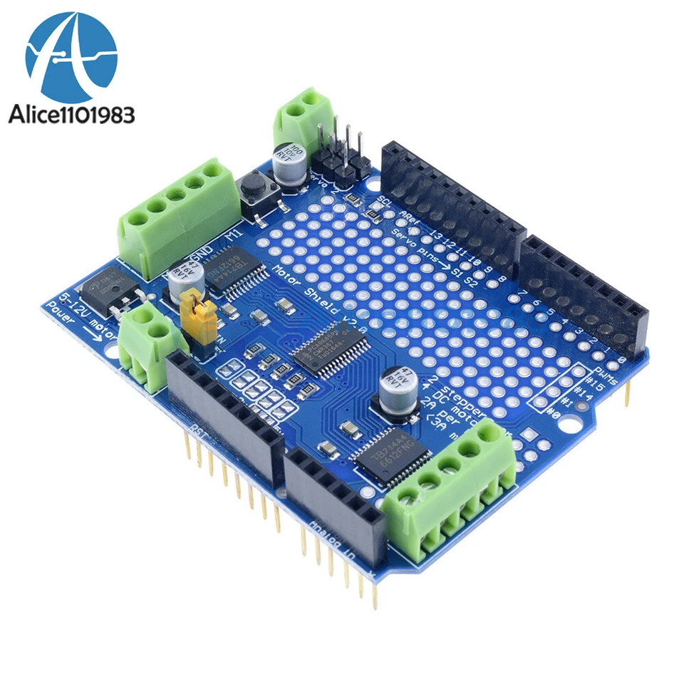 Motor / Stepper / Servo / Robot Shield for Arduino I2C V2 Kit with PWM Driver - Image 3 of 4