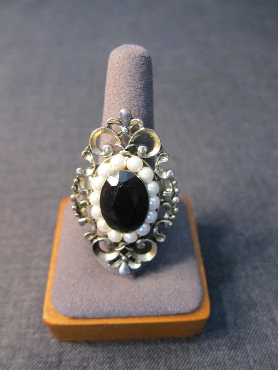 Big black deals cocktail ring