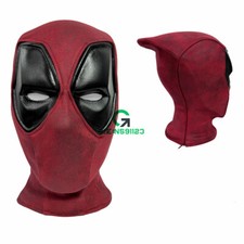 Deadpool 3 Cosplay Mask Wade Wilson Mens Red Mask Halloween Party Cos Prop New