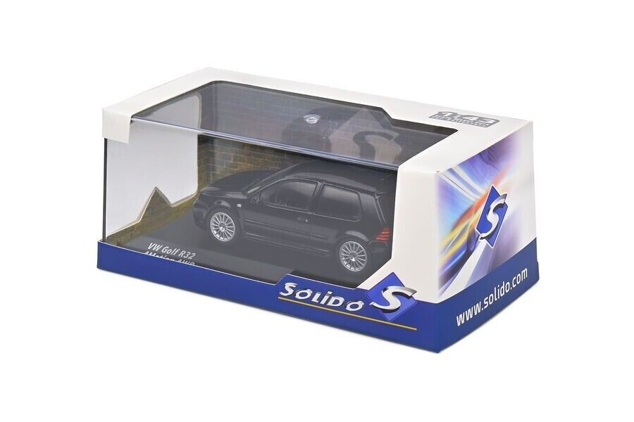1/43 Volkswagen Golf IV R32 Black 2003 Diecast Model Car by Solido