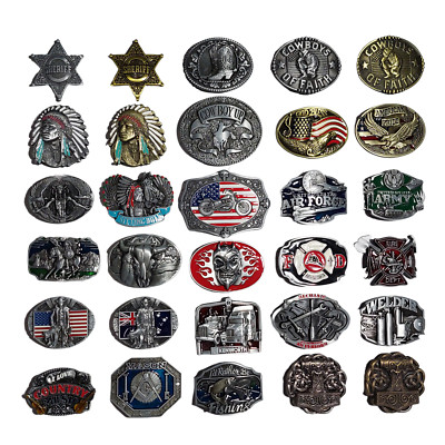 Gürtelschnalle Buckle für Wechselgürtel Biker Western Cowboy Line Dance Wikinger