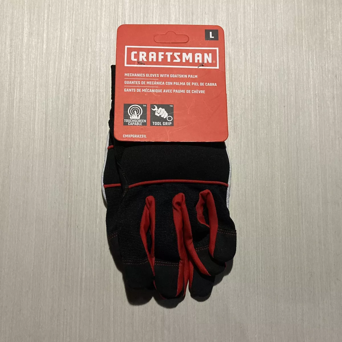 CRAFTSMAN Medium Goatskin Mechanical Repair Gloves, (1-Pair) in