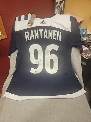 Mikko Rantanen Autographed Colorado Avalanche Authentic ADIDAS Jersey AJs  COA