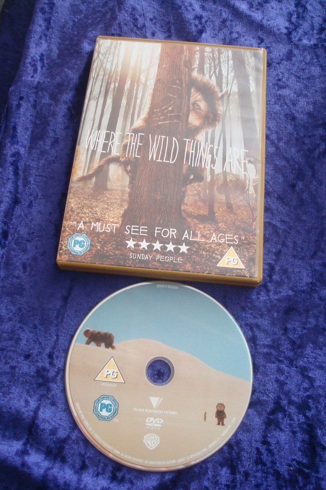 DVD WHERE THE WILD THINGS ARE FAMILY FILM UK REGION 2 SPIKE JONZE RUFFALO