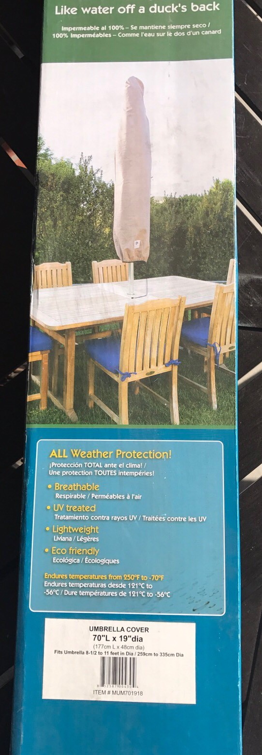 Duck Covers Elite Patio Umbrella Cover With Integrated Installation Pole For Sale Online Ebay