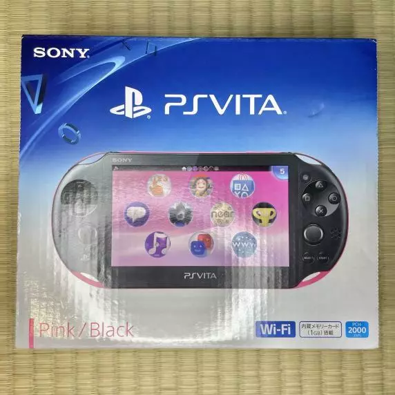 PS Vita PCH-2000 ZA15 Pink Black Sony used From Japan