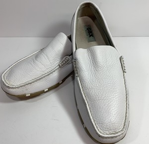 slip on couro branco